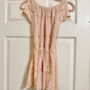 GB girls Pink Lace Casual Dress